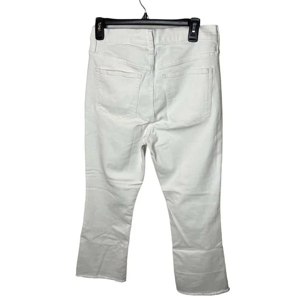 J.Crew $128 10" Demi Boot Crop Jeans White Size 32 BQ298 - Picture 5 of 8